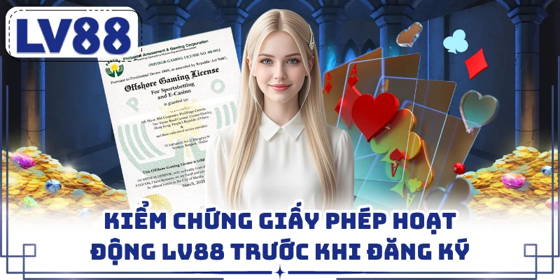 Kiểm chứng giấy phép hoạt động LV88 trước khi đăng ký